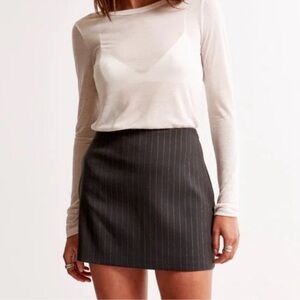 Classic grey pinstripe sparkly Skort